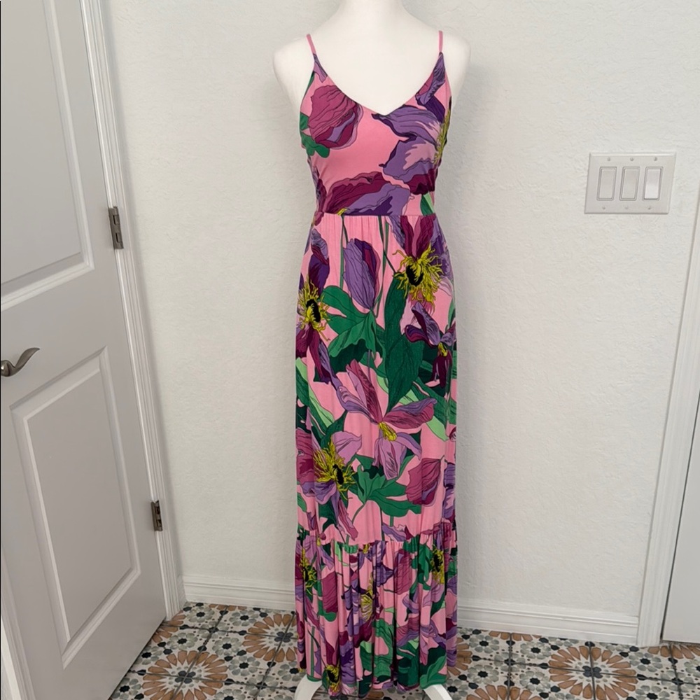 Floral Pink Maxi Dress